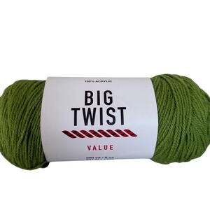 Big Twist Value Light Green #4 Medium Acrylic 6 oz 380 Yards